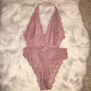 Light pink Laced Bodysuit.